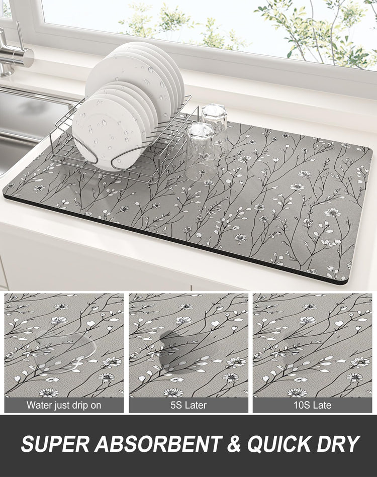 Dish Drying Mat for Kitchen Counter