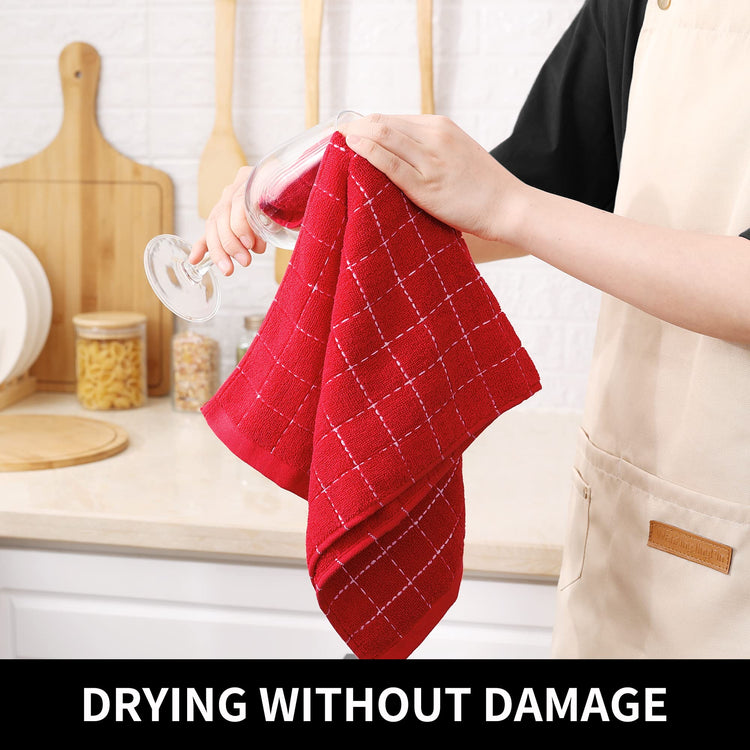 100% Cotton Terry Kitchen Towels (4 Count)