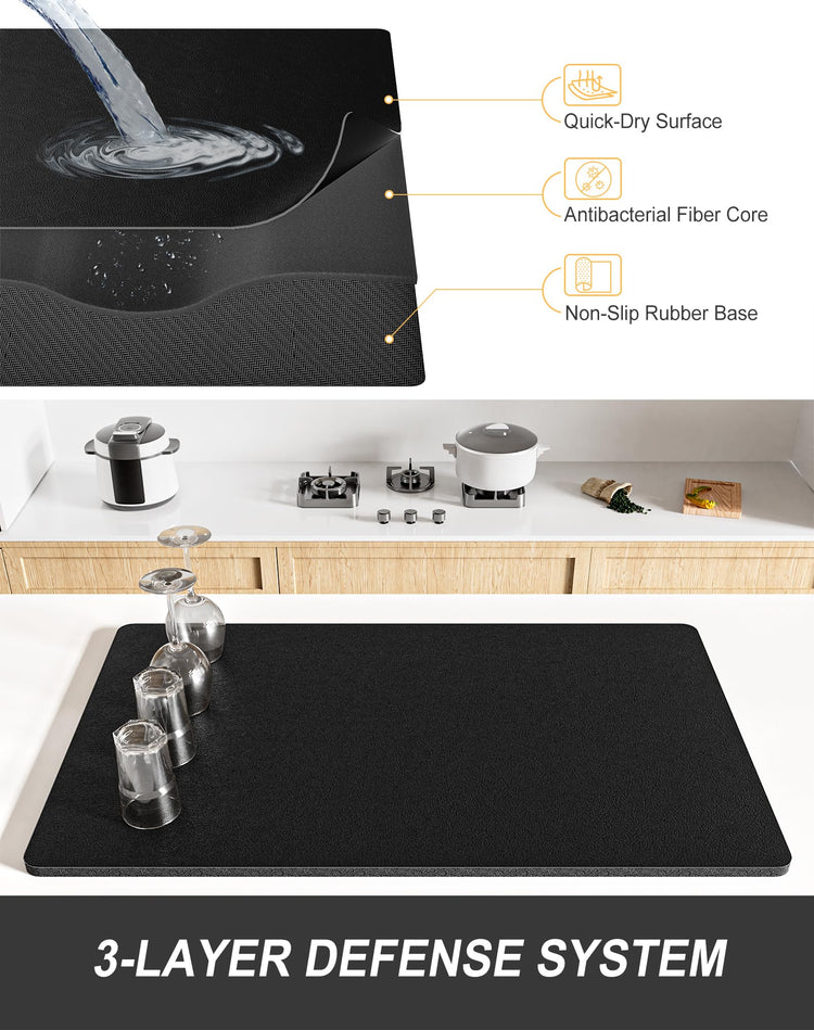 Dish Drying Mat for Kitchen Counter