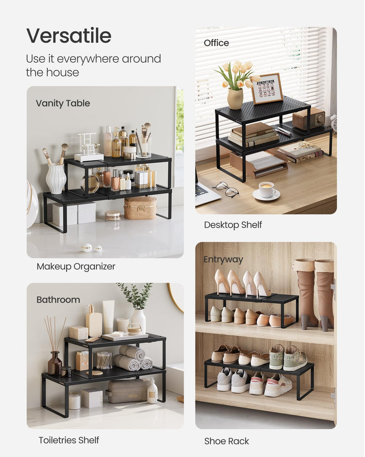 Spice Rack Expandable Kitchen Countertop Shelf