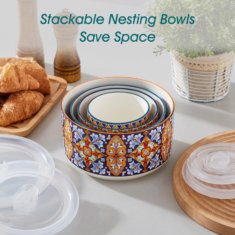 SIMI Serving Bowls with Lids (4 Count)