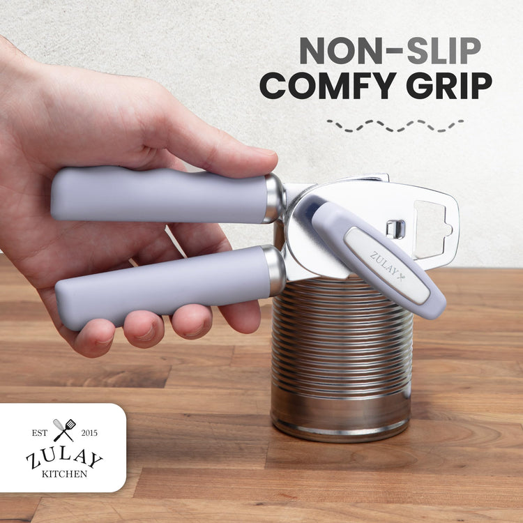 Heavy Duty Stainless Steel Can Opener Manual with Bottle Opener