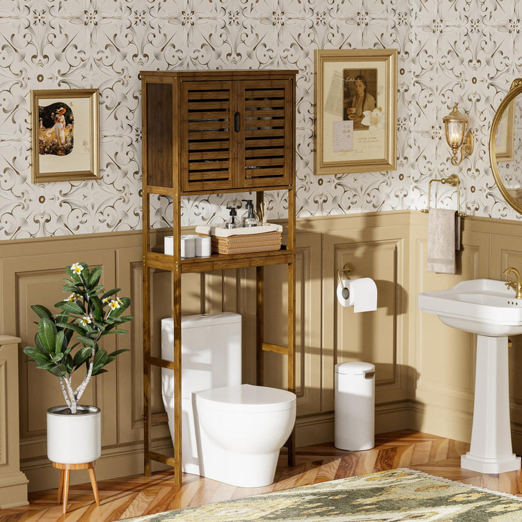 Bathroom Storage Shelf with Cabinet