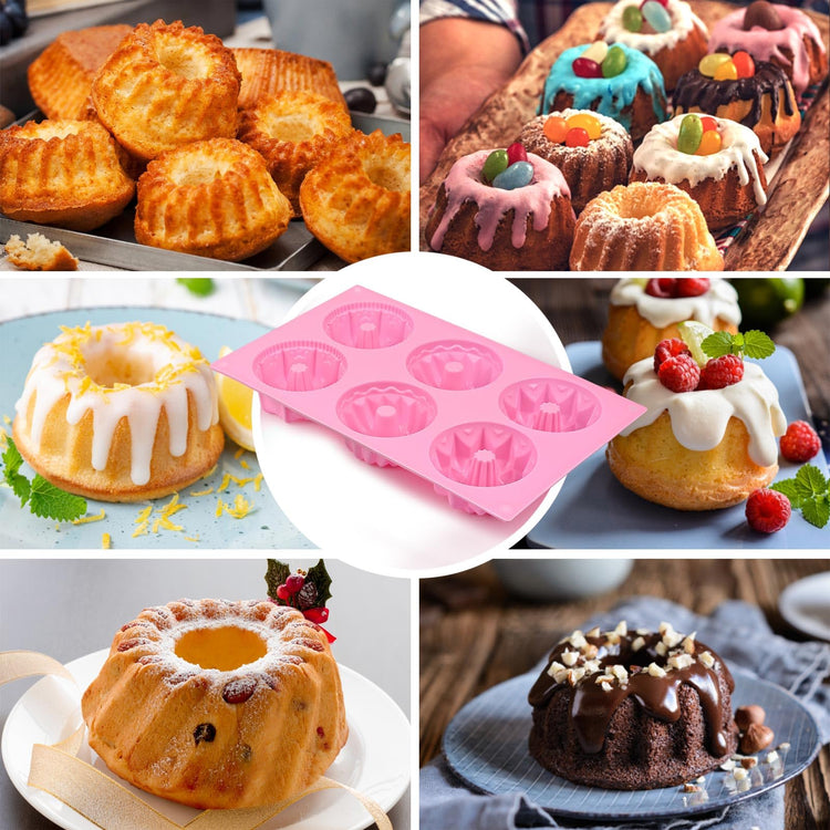 2 Pcs Mini Fluted Cake Pan (2 Count)