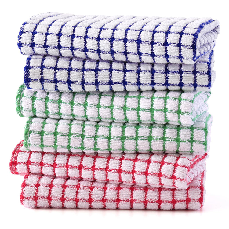 Cotton 6 Pack Terry Kitchen Towels (6 Count)