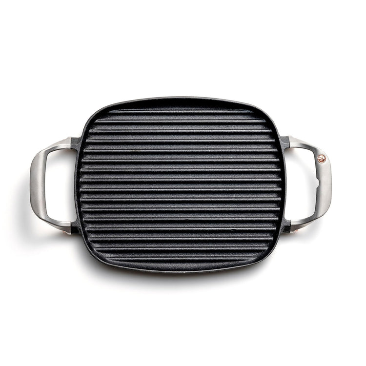 Cast Iron Grill Pan With Ridges 8.5” x 14.25” x 1.5”