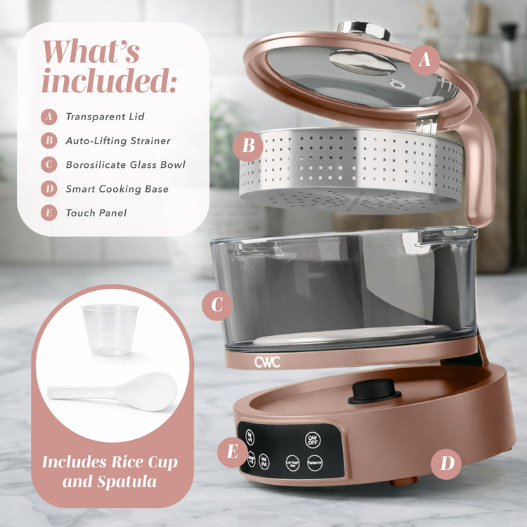 Glass Mini Low Carb Rice Cooker