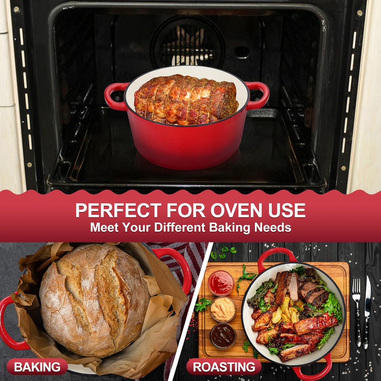 5QT Enameled Dutch Oven