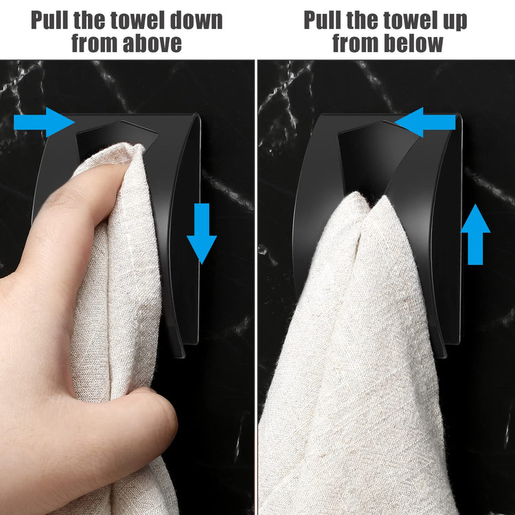 4 Pcs Self Adhesive Kitchen Towel Hook Holder