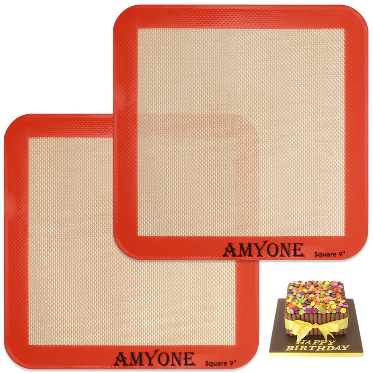 Square Silicone Baking Mats for 9 Inch Baking Pan