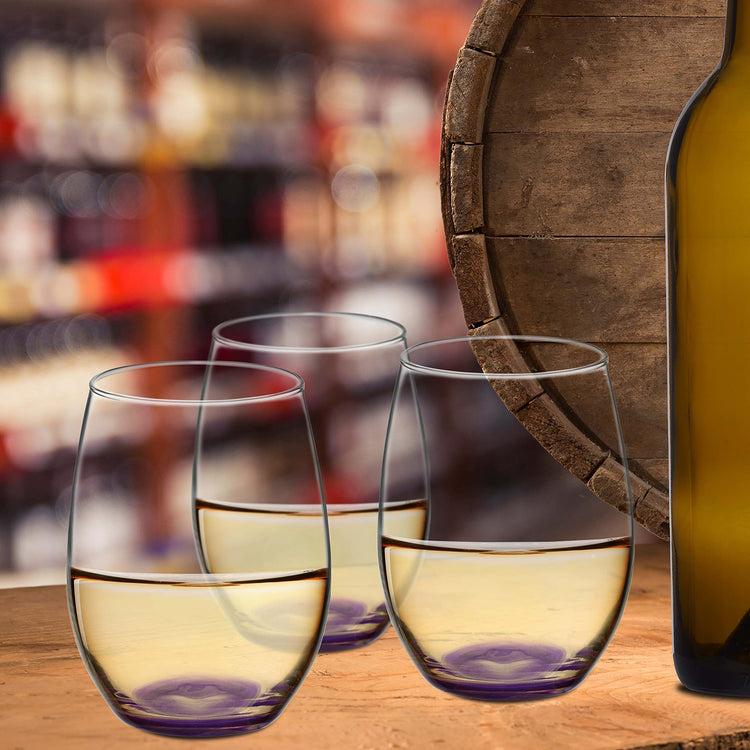 10 ARC Stemless Wine Glasses Set (10 Count)