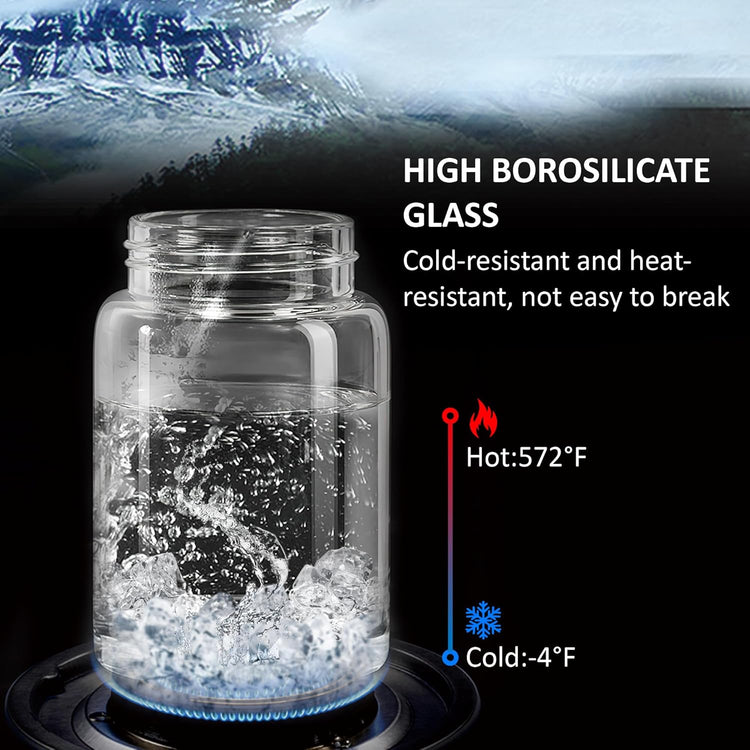 26 oz/850 ml Clear Glass Storage Canister with Airtight Wooden Lid, 4 Pack Small Overnight Oats Containers, Cute Decorative Salad Jar for Snacks Yogurt Spice Sugar Cereal Fruit Coffee Tea