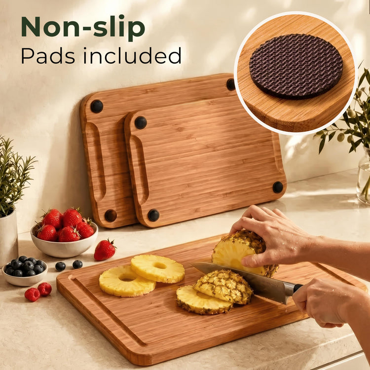 Wooden Cutting Board Set of 3 (3 Count)