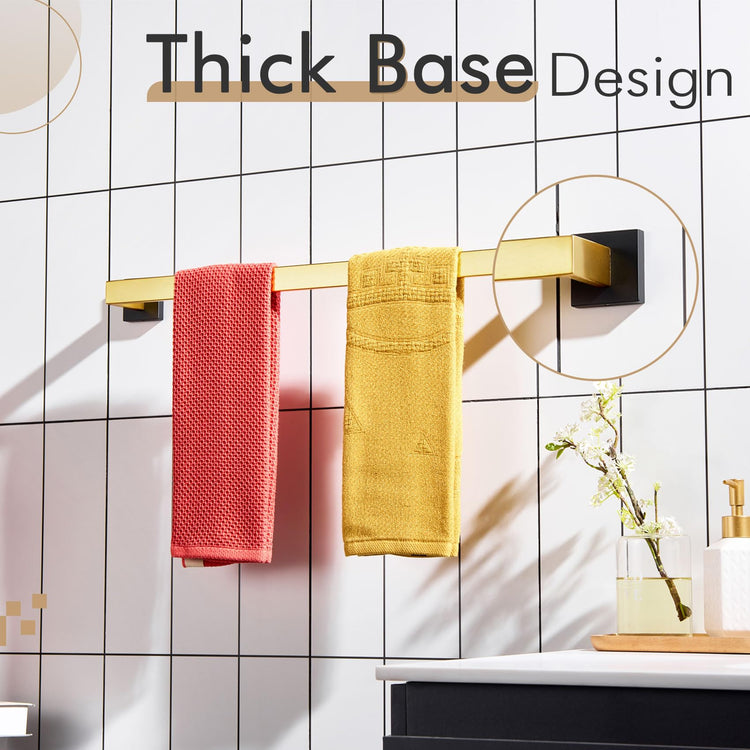 24 Inch Towel Bars for Bathroom Wall Mounted Kitchen Towel Rack Holder T