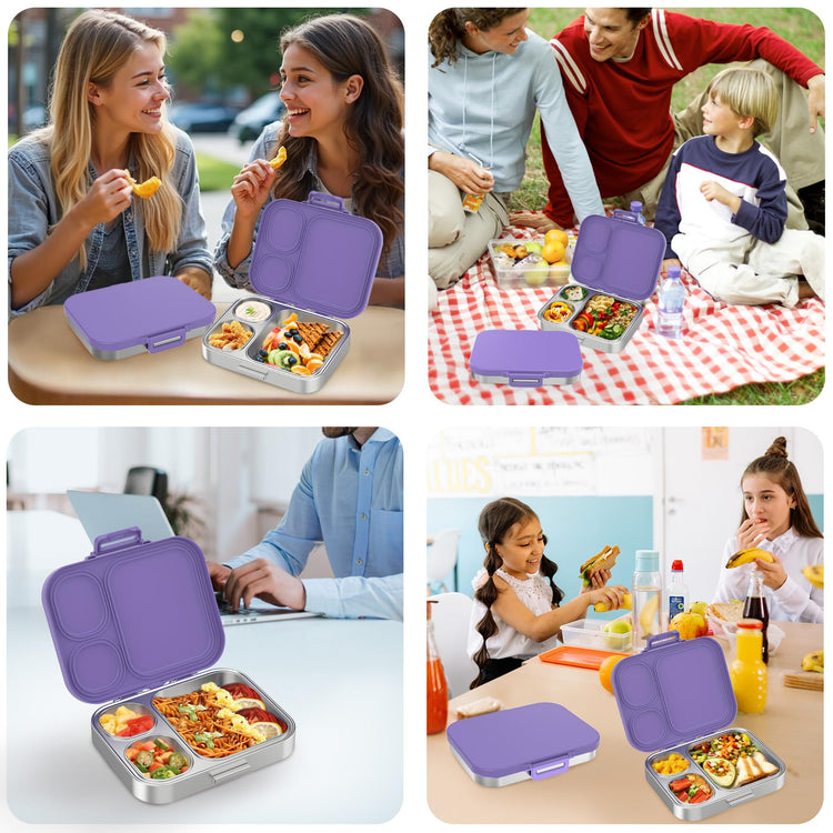 Stainless Steel Bento Lunch Box for Kids