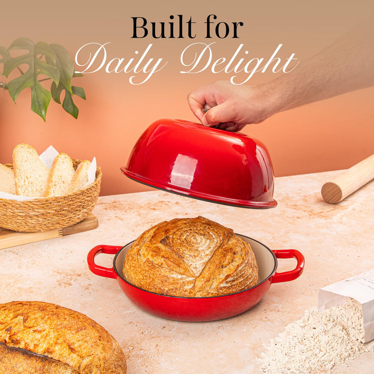 Enamelled Cast Iron Dutch Oven Pot