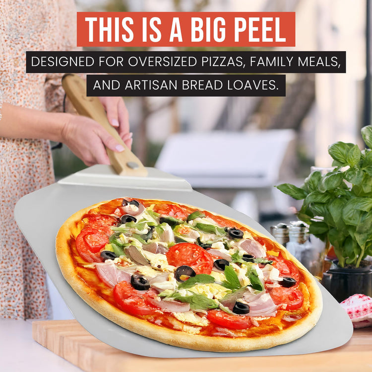 Aluminum Metal Pizza Peel 18 Inch