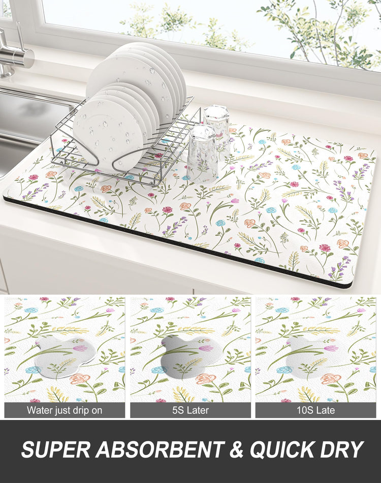Dish Drying Mat for Kitchen Counter