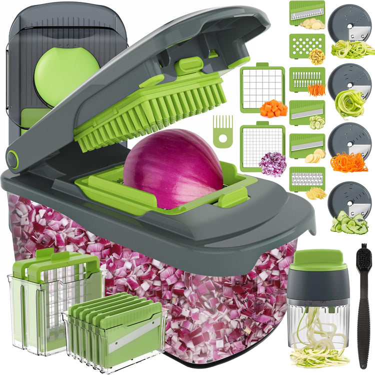 Veggie Chopper and Dicer with Container (12 Count)