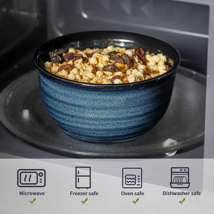 Ceramic Cereal Bowls Set of 6 (4 Count)