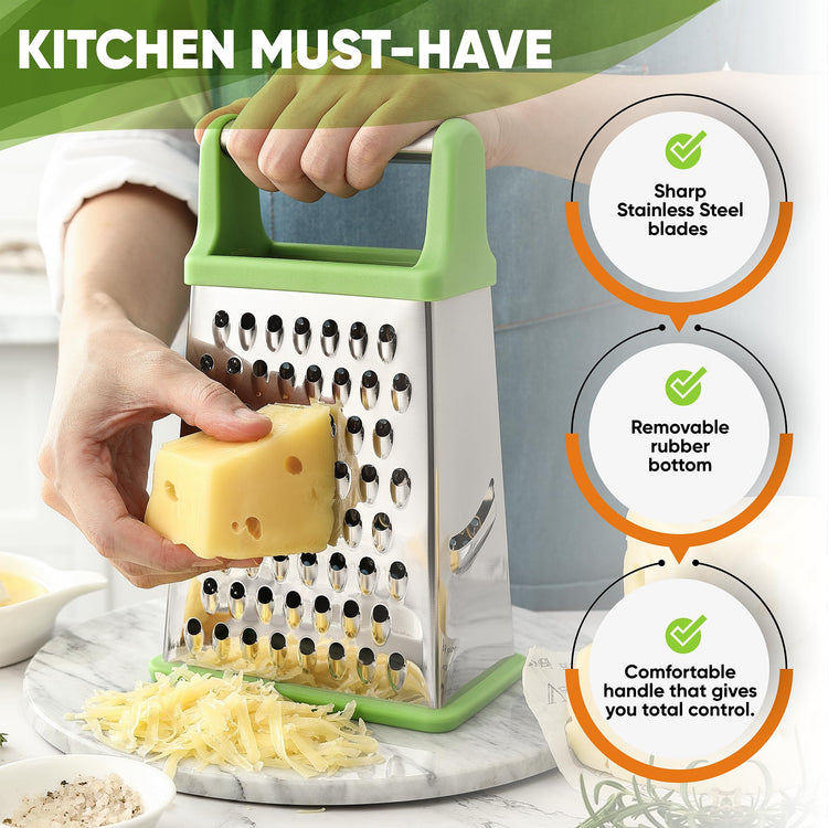 Stainless Steel XL Cheese Grater for Kitchen