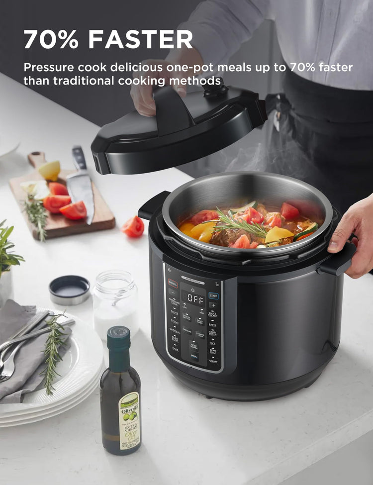 12-in-1 Electric Pressure Cooker, 8 Quarts, Stainless Steel Inner Pot