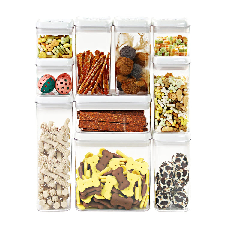 Flip Tite Storage Container with Lid 4" RECTANGULAR Air Tight Ring Flip Top (4 Count)