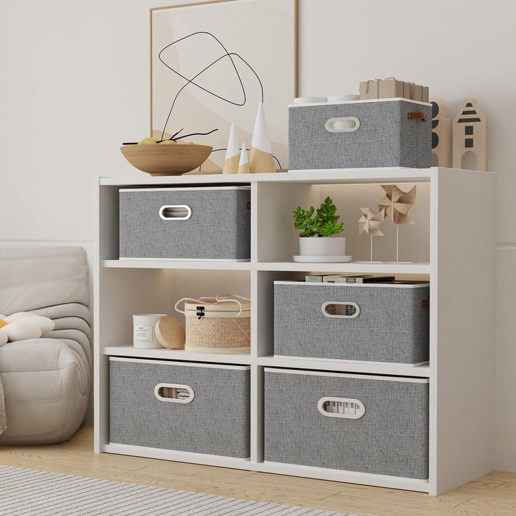 Foldable Storage Baskets for Shelves