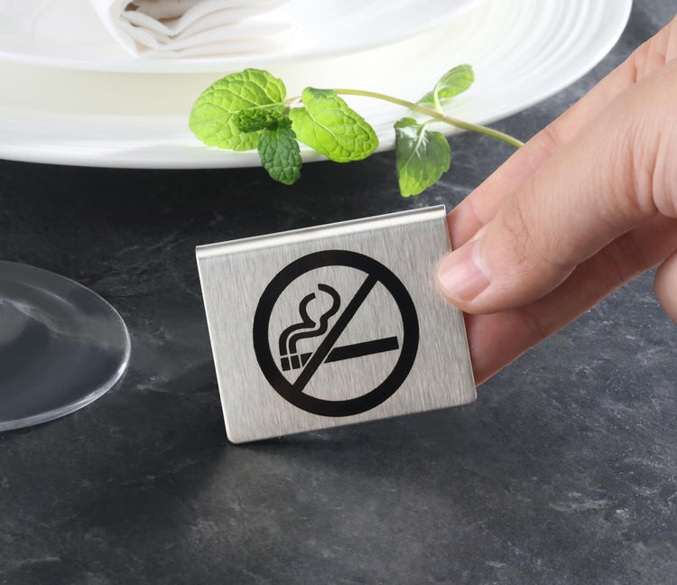 Stainless Steel Table Tent Sign (6 Count)