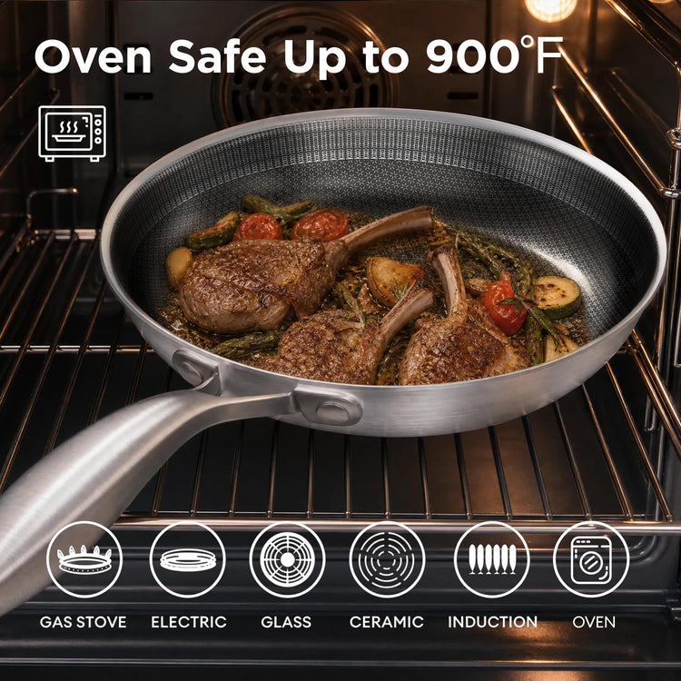 3pc Hybrid Nonstick Frying Pans Set (3 Count)