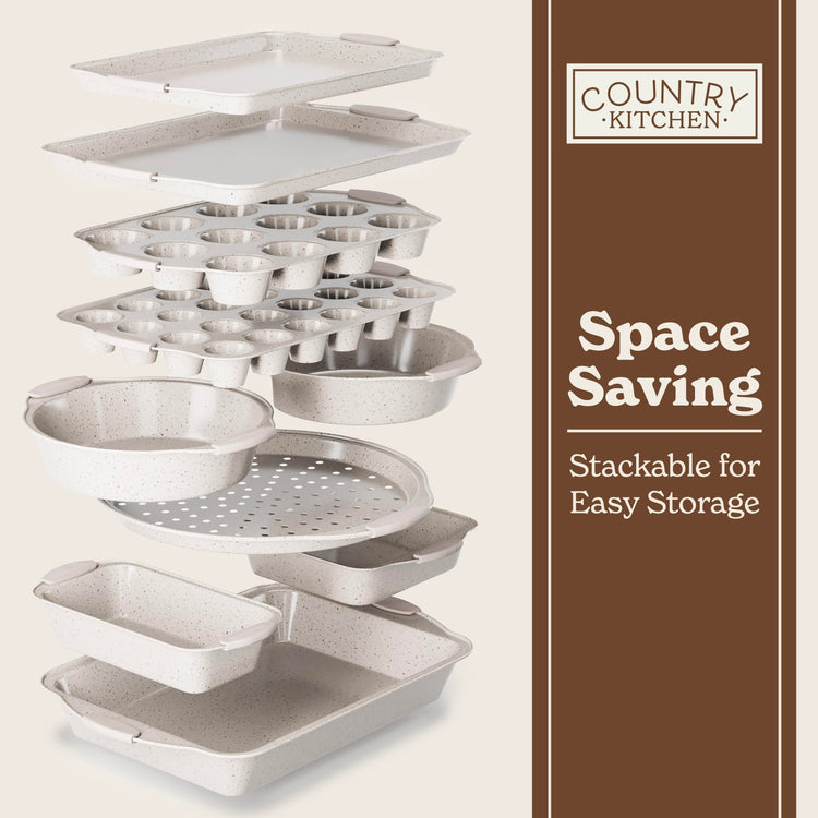 Nonstick Stackable Bakeware Set