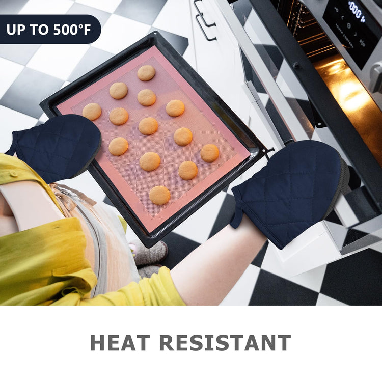 1 Pair Short Oven Mitts
