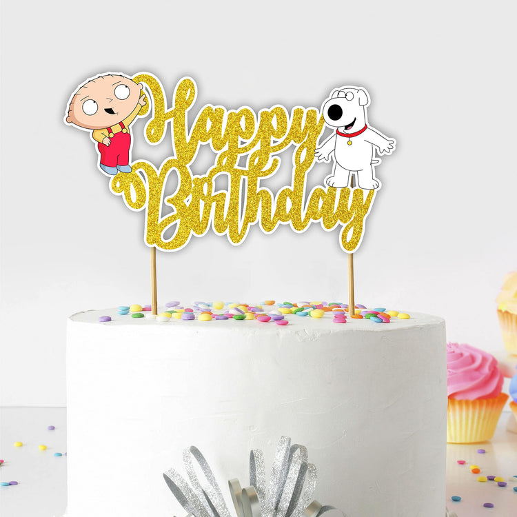 Stewe Grifin Happy Birthday Cake Topper