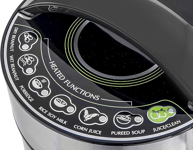 Brand - IAE15-1.9 Liter Automatic Hot Soy Milk (Almond, Rice, Quinoa Milk) Soup, Porridge & Cold Juice Maker - 2 Layer Stainless Steel - Recipe Booklet