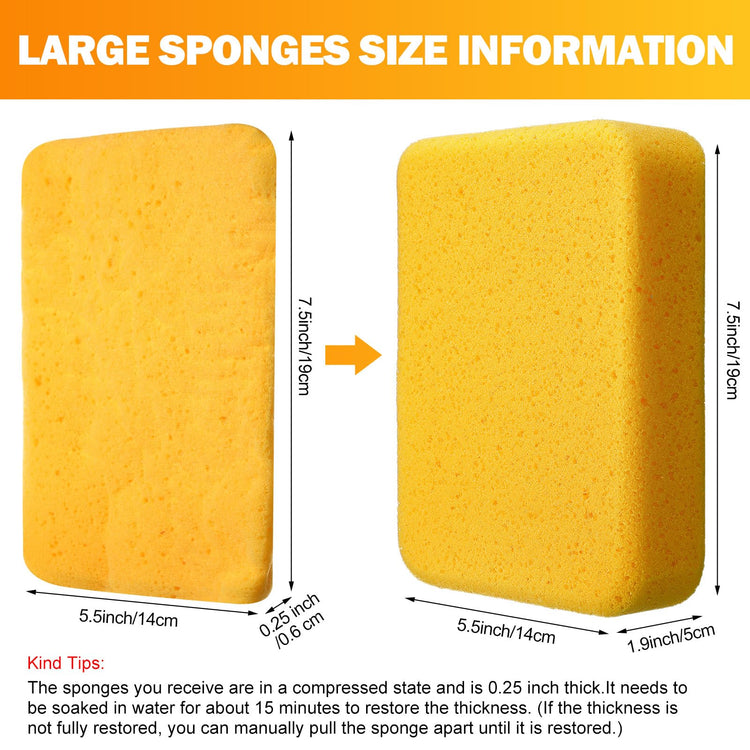 84 Pcs Large Sponges Bulk Car Cleaning Foam Commercial (84 Count)