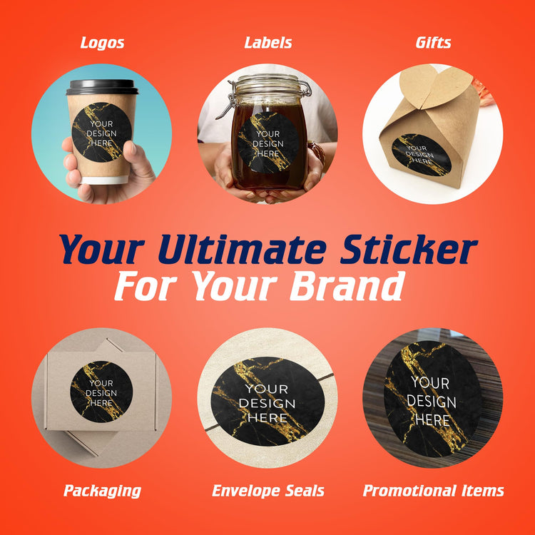 Custom Vinyl Stickers Your Image (100 Count)