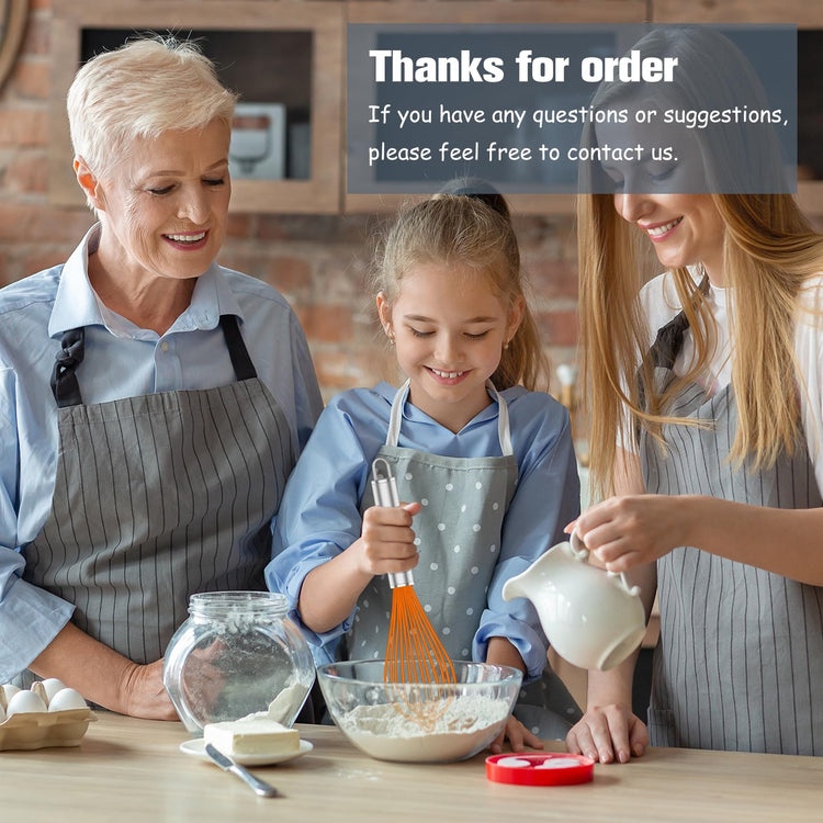 Orange Silicone Whisk Set of 3 (3 Count)