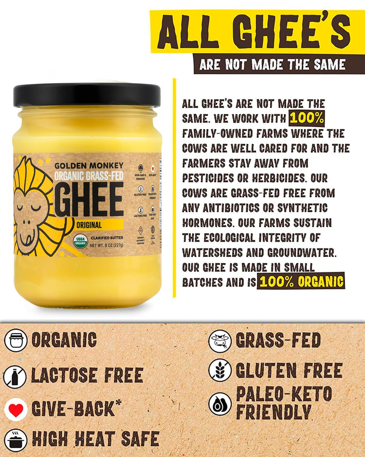 Organic Ghee Butter (8 Ounce)