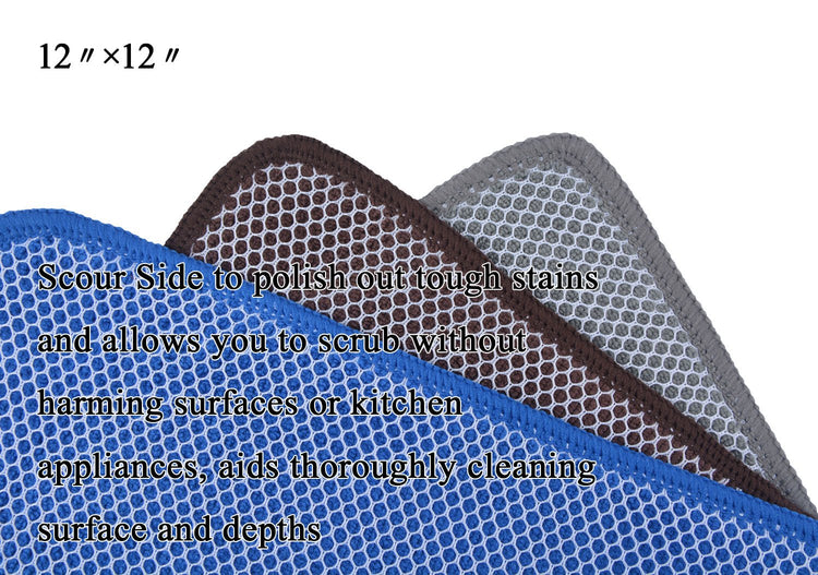 Dish Cloths for Washing Dishes with Scrub Side (9 Count)
