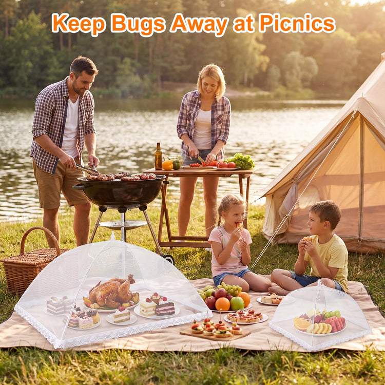 8 Pack 2 Size Mesh Food Covers for Outside