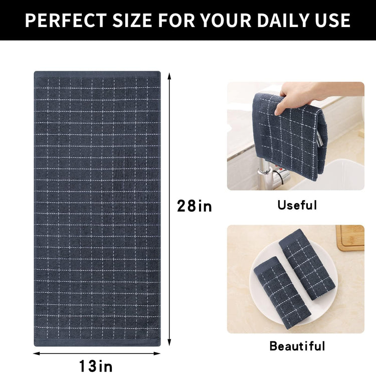 100% Cotton Terry Kitchen Towels (6 Count)