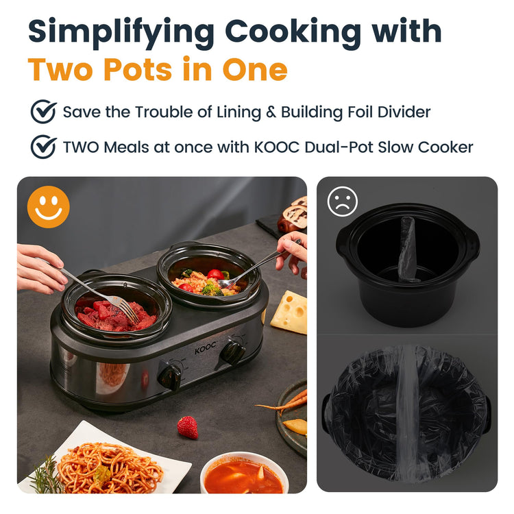 Double Small Slow Cooker