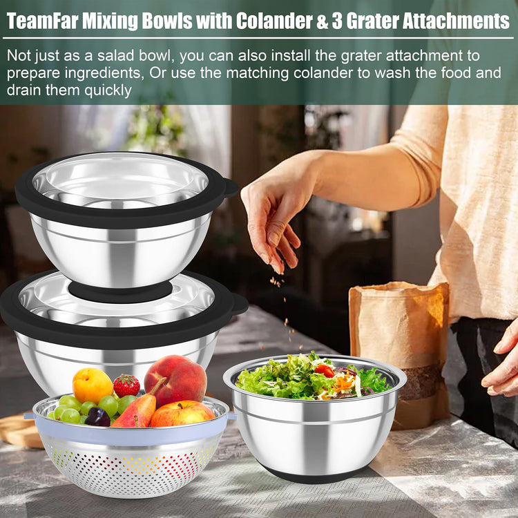 Mixing Bowls with Colander (4 Count)