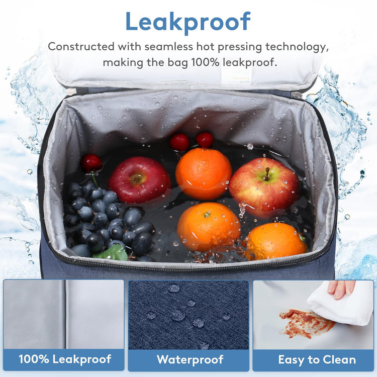Cooler Bag 50 Cans Collapsible and Insulated Large Lunch Bag Leakproof Soft Cooler Portable for Camping