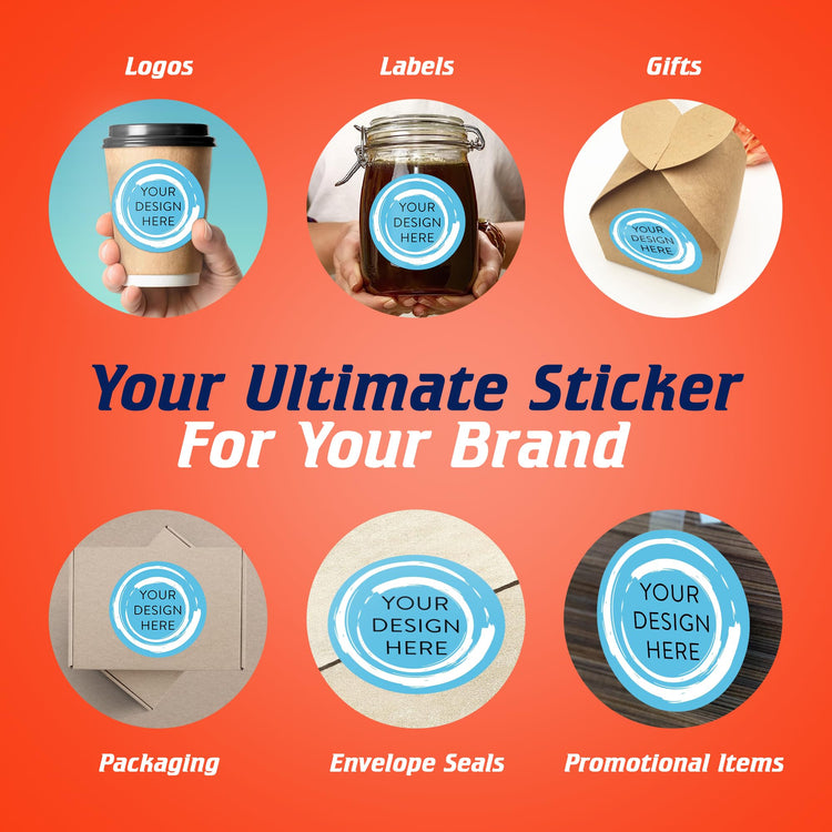 100 Custom Vinyl Stickers (100 Count)