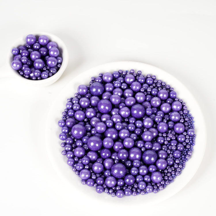 Purple Pearl Sugar Sprinkles (4.58 Ounce)