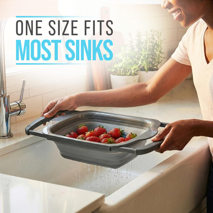 Gray Collapsible Silicone Over