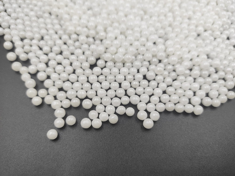 Edible White Pearl Sugar Sprinkles 3.9 oz (3.9 Ounce)