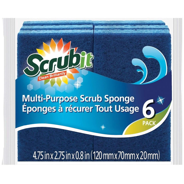 Non Scratch Cleaning Scrub Sponges (6 Count)