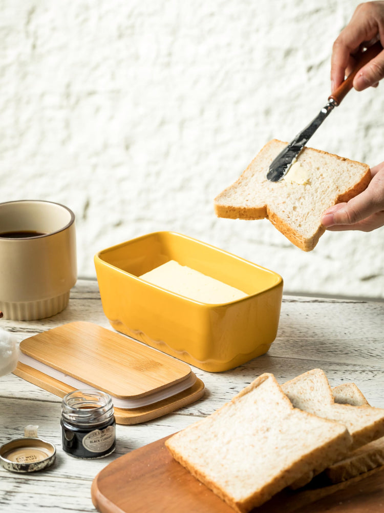 Covered Butter Dish with Lid for Countertop